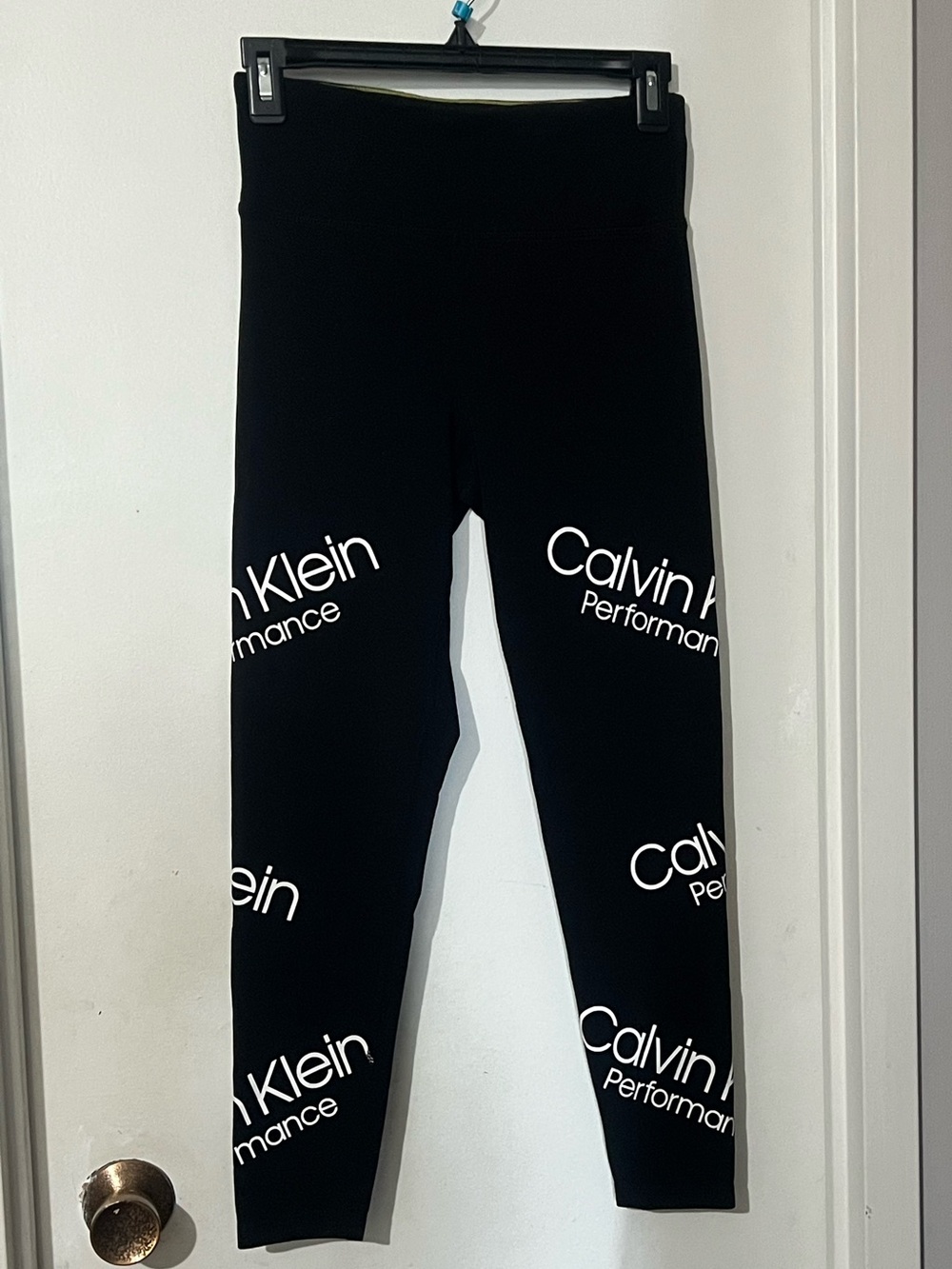 Calvin Klein Black Logo Print Leggings